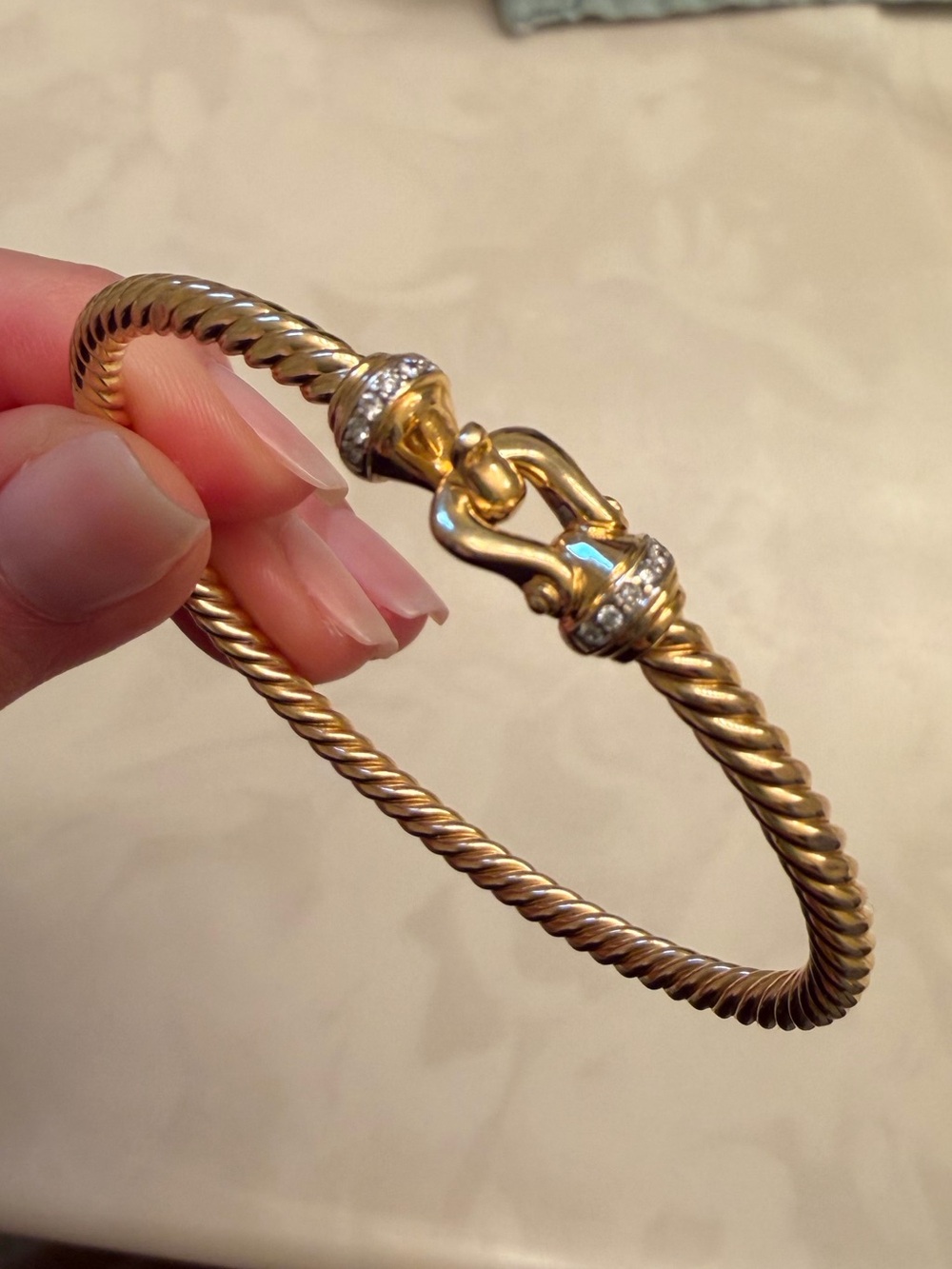 David Yurman Buckle Cablespira Bracelet